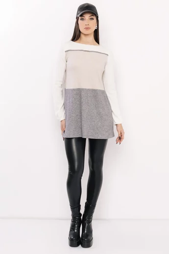 amnesia-venga-tunika-ekru-bezs-szurke