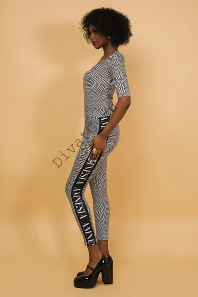 amnesia-siva-leggings-fekete-feher