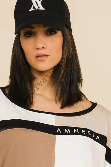 amnesia-pimpa-tunika-ekru-homok-mogyoro-fekete
