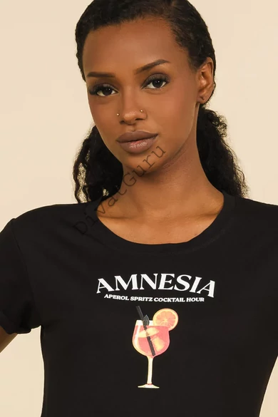 amnesia-t-polo-fekete