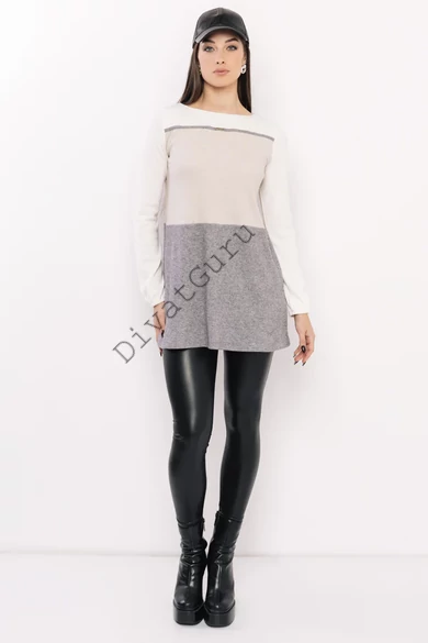 amnesia-venga-tunika-ekru-bezs-szurke