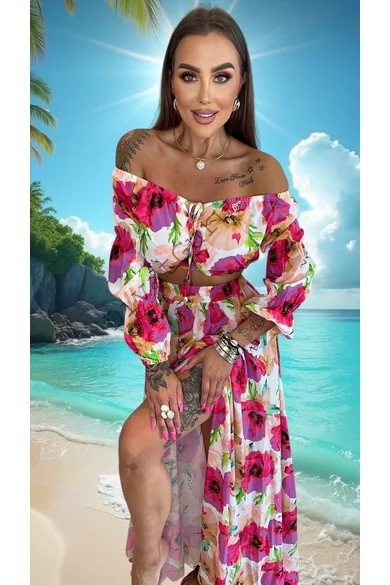 lola-bianka-hosszu-ujju-top-es-maxiszoknya-szett-feher-pink-lila-viragos