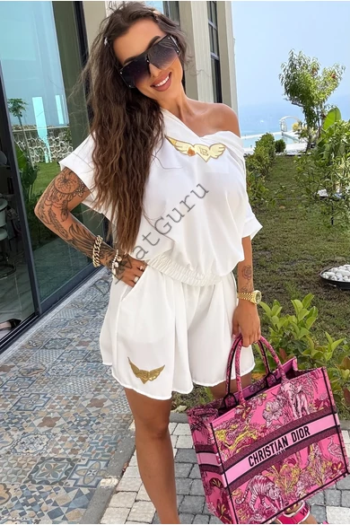 lola-bianka-rovid-ujju-felso-es-short-szett-feher